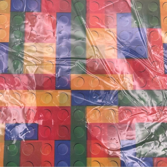 Building Block Style Plastic Table Covers (3 Pack) Party Decor 54”x108” - Picture 4 of 11